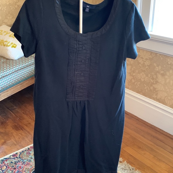 Gap cotton‎ tuxedo dress. Worn a couple of times . - Picture 1 of 5